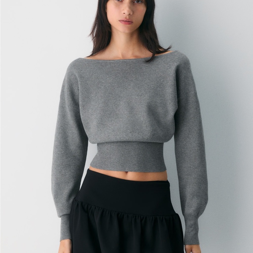 Aritzia Wilfred Dark Gray Crescendo Sweater - XS